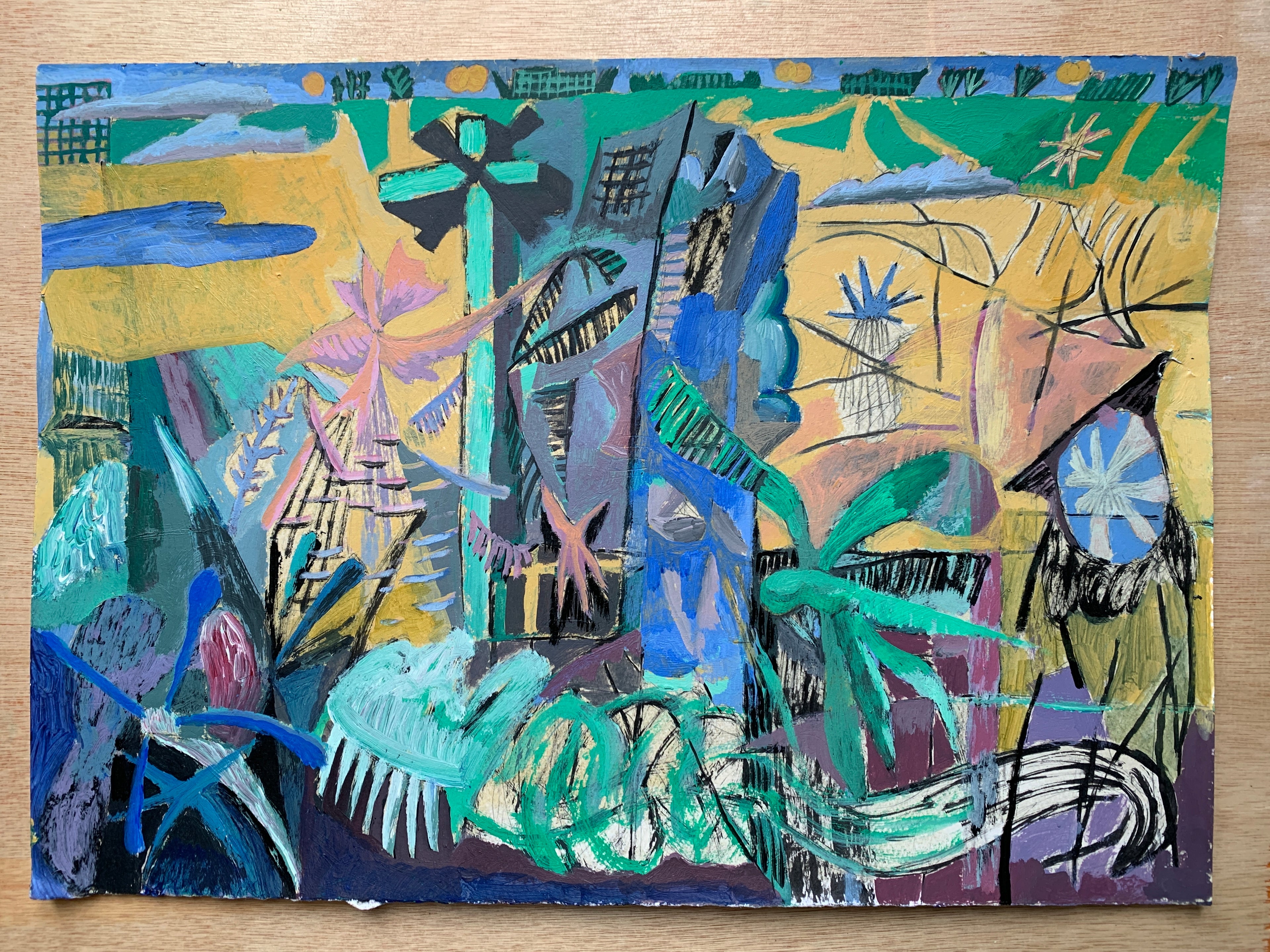 "Guards of the Devotional", Original Painting